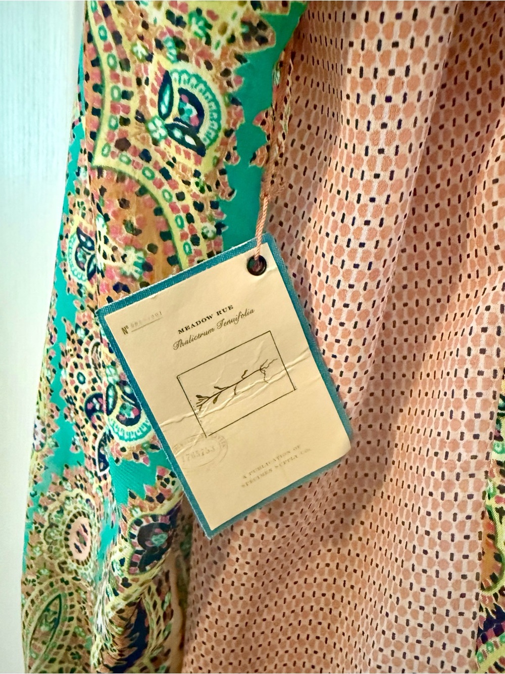 Anthropologie meadow rue giada peasant blouse, NWT, Size Large - Picture 8 of 8
